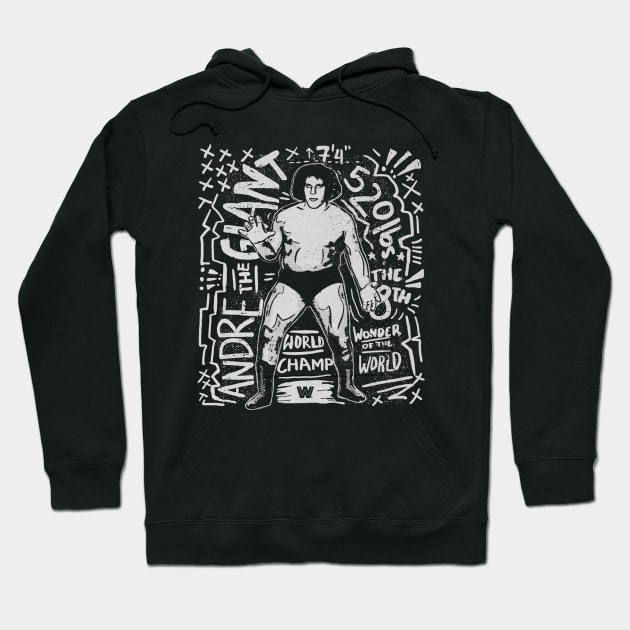 Andre The Giant Graphic Hoodie by MunMun_Design